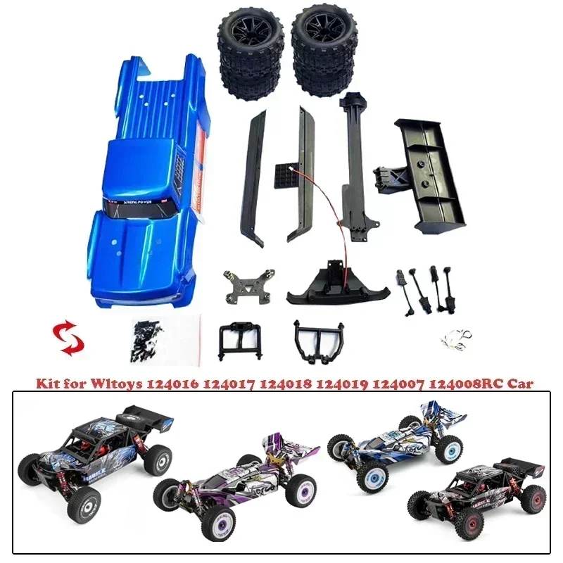Rc Hobby Monster Truck - ชุดอัพเกรดตัวถังรถมอนสเตอร์ทรัคขนาด 1/12 พร้อมล้อ สำหรับ Wltoys 124016