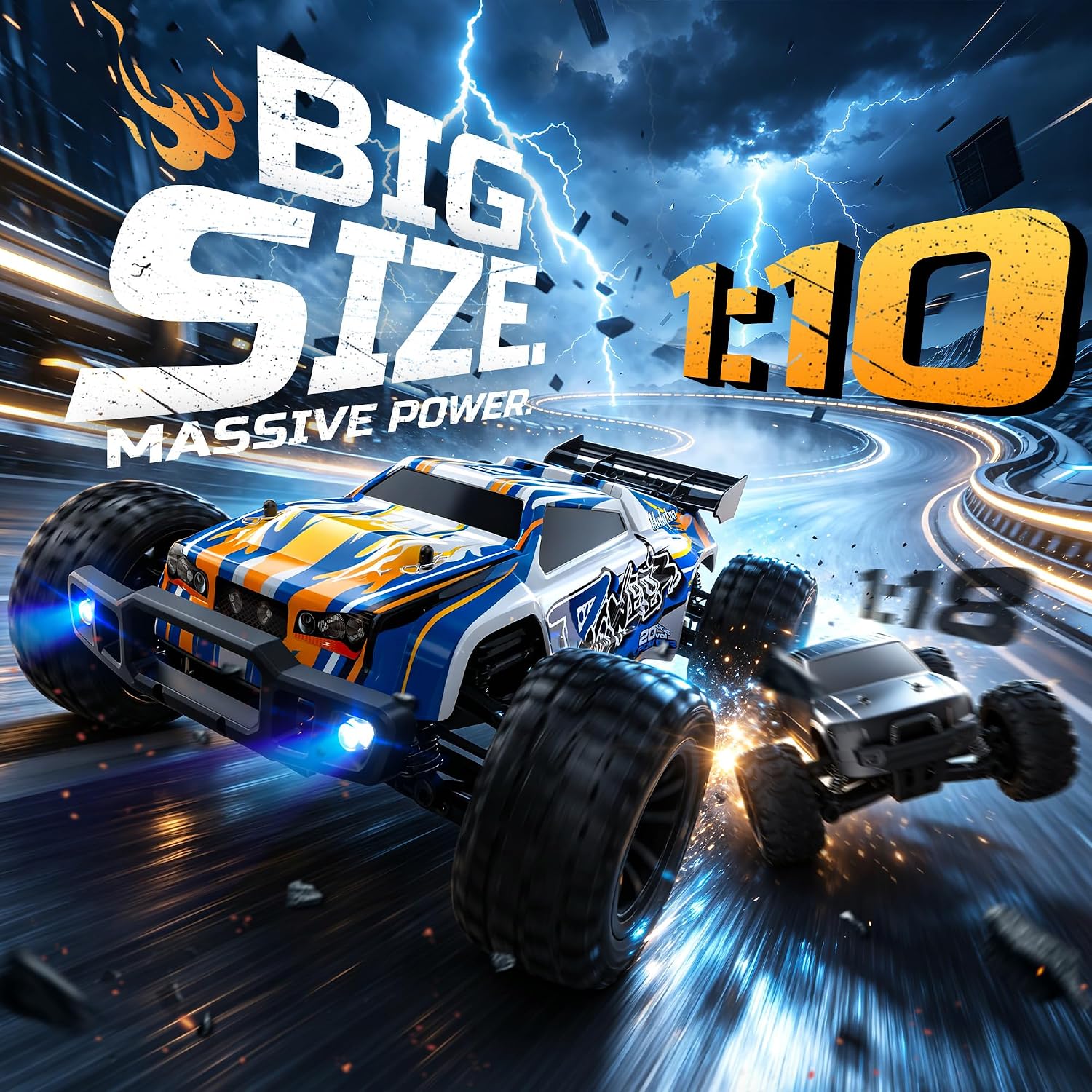รถบังคับวิทยุขนาดใหญ่ 1:10 ควา - Rc Hobby Monster Truck บทวิจารณ์และราคา